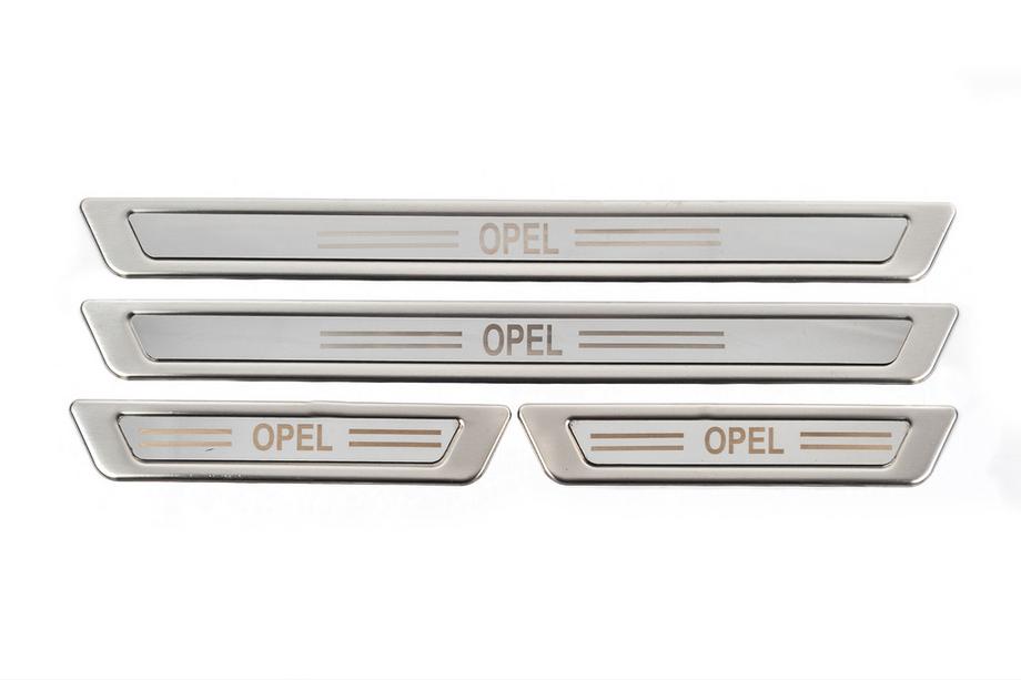 Opel Uniwersalne nakładki progowe Opel V-1 (4 szt., stal nierdzewna) Zdjęcia 2