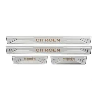 Uniwersalne nakładki progowe Citroen V-2 (4 szt., stal nierdzewna) zdjęcia 2