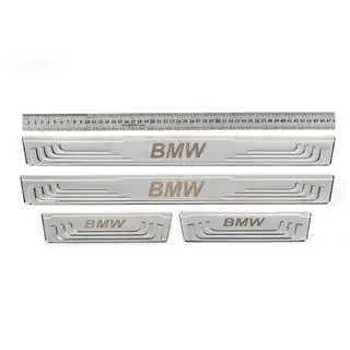 Uniwersalne nakładki progowe BMW V-2 (4 szt., stal nierdzewna)