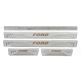 Uniwersalne nakładki progowe Ford V-2 (4 szt., stal nierdzewna) zdjęcia 1
