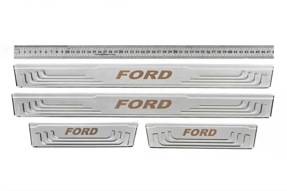Ford Uniwersalne nakładki progowe Ford V-2 (4 szt., stal nierdzewna) Image