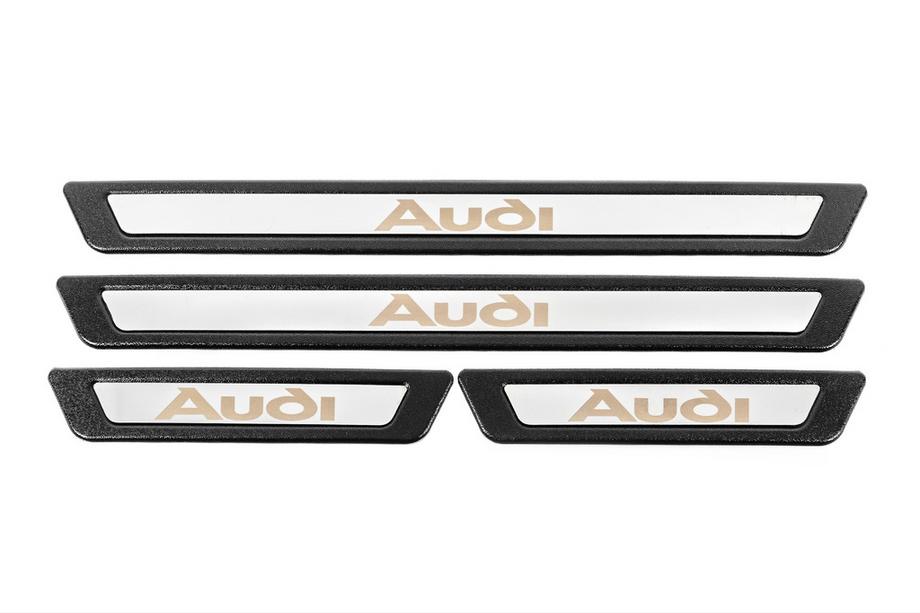 Audi Uniwersalne nakładki progowe Audi V-3 (4 szt., stal nierdzewna) Zdjęcia 2