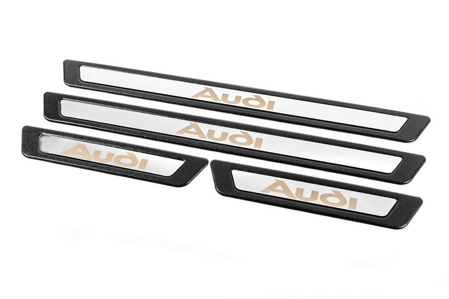 Audi Uniwersalne nakładki progowe Audi V-3 (4 szt., stal nierdzewna) Zdjęcia 3