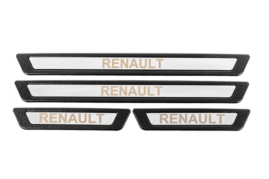 Renault Uniwersalne nakładki progowe Renault V-3 (4 szt., stal nierdzewna) Zdjęcia 2
