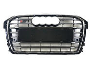 Audi A1 2010-2018 Atrapa przednia S-Style (2014-2018, czarna z chromem) zdjęcia 1