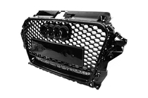 Audi A3 2012-2020 Przedni Grill RS-Style z Napisem Quattro (2012-2016, czarny) zdjęcia 2