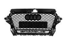 Audi A3 2012-2020 Przedni Grill RS-Style z Napisem Quattro (2012-2016, czarny) zdjęcia 4