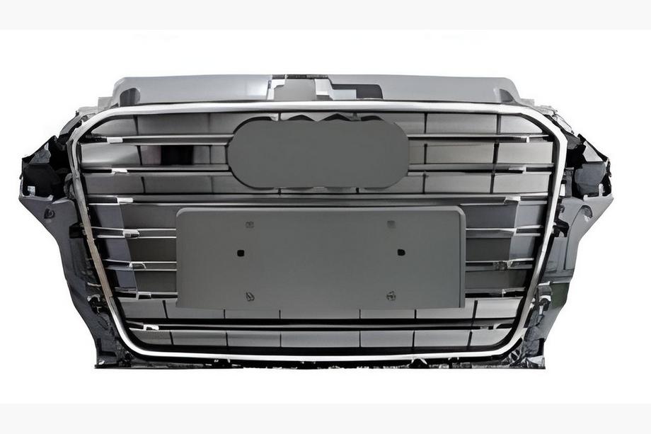 Audi A3 2012-2020 Atrapa przednia RS-Style (2012-2016, szara z chromem) Image