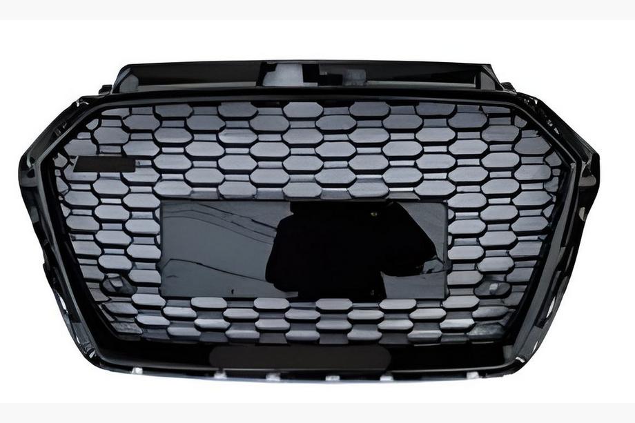 Audi A3 2012-2020 Atrapa Chłodnicy RS-Style (2016-2020, bez logo, czarna) Image