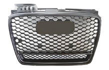 Audi A4 B7 2004-2008 Atrapa przednia RS-Style V-2 (czarna z chromem) zdjęcia 1