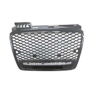 Atrapa przednia RS-Style V-1 (bez logo, czarna z chromem) Audi A4 B7 2004-2008