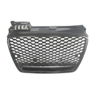 Atrapa chłodnicy RS-Style V-2 (bez logo, czarna z chromem) Audi A4 B7 2004-2008