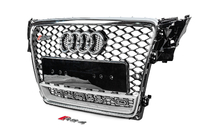 Audi A4 B8 2007-2015 Przedni grill z napisem Quattro RS-style (2007-2011, czarny) zdjęcia 2