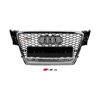 Przedni grill z napisem Quattro RS-style (2007-2011, czarny) zdjęcia 1
