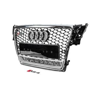 Przedni grill z napisem Quattro RS-style (2007-2011, czarny) zdjęcia 2