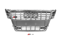 Audi A4 B8 2007-2015 Atrapa przednia RS-Style (2007-2011, szara z chromem) zdjęcia 1