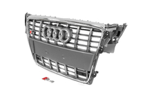 Audi A4 B8 2007-2015 Atrapa przednia RS-Style (2007-2011, szara z chromem) zdjęcia 2