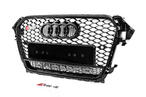 Audi A4 B8 2007-2015 Przedni grill RS-style czarny z napisem Quattro (2012-2015) zdjęcia 3