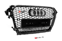 Audi A4 B8 2007-2015 Przedni grill RS-style czarny z napisem Quattro (2012-2015) zdjęcia 2