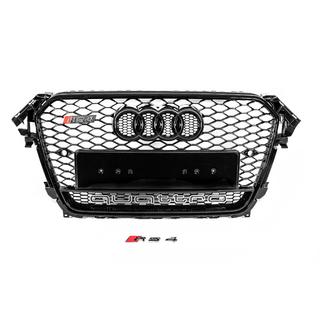 Przedni grill RS-style czarny z napisem Quattro (2012-2015) zdjęcia 1