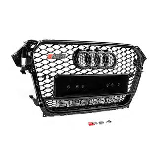 Przedni grill RS-style czarny z napisem Quattro (2012-2015) zdjęcia 2