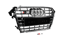 Audi A4 B8 2007-2015 Atrapa przednia S-Style (2012-2015, czarna z chromem) zdjęcia 3
