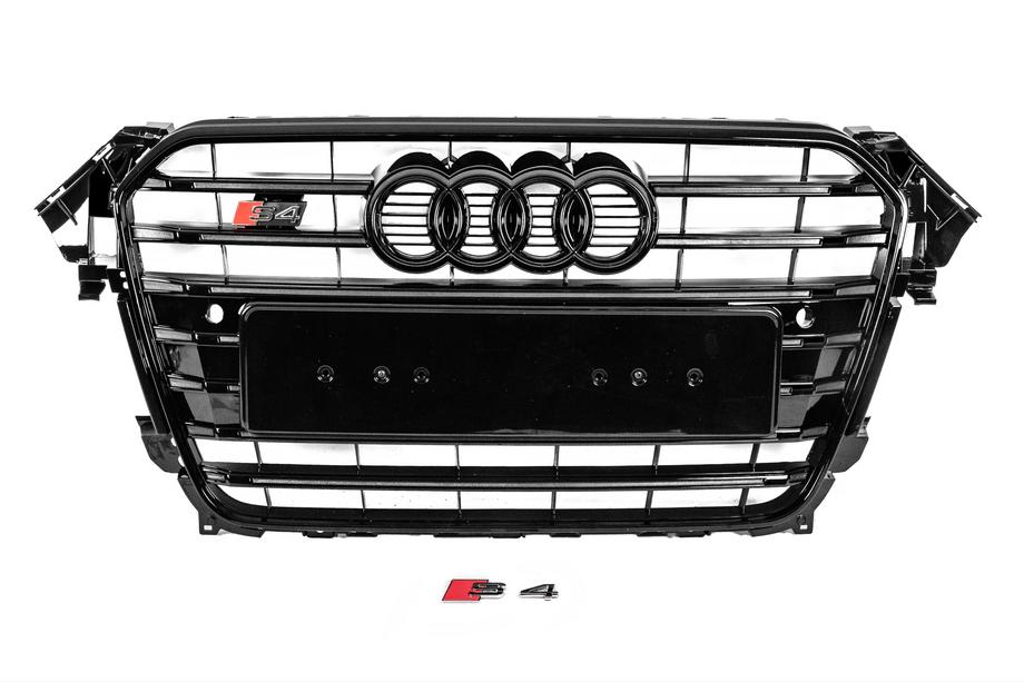 Audi A4 B8 2007-2015 Przedni Czarny Grill S-Style (2012-2015) Image