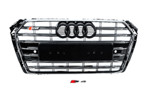 Audi A4 B9 2015-2024 Przedni grill S-style (2015-2019, chrom+czarny) zdjęcia 1