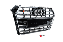 Audi A4 B9 2015-2024 Przedni grill S-style (2015-2019, chrom+czarny) zdjęcia 3