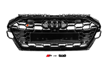 Audi A4 B9 2015-2024 Grill przedni S-style (2019-2024, czarny) zdjęcia 1