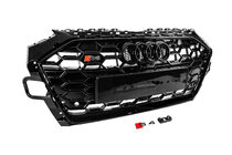 Audi A4 B9 2015-2024 Grill przedni S-style (2019-2024, czarny) zdjęcia 3
