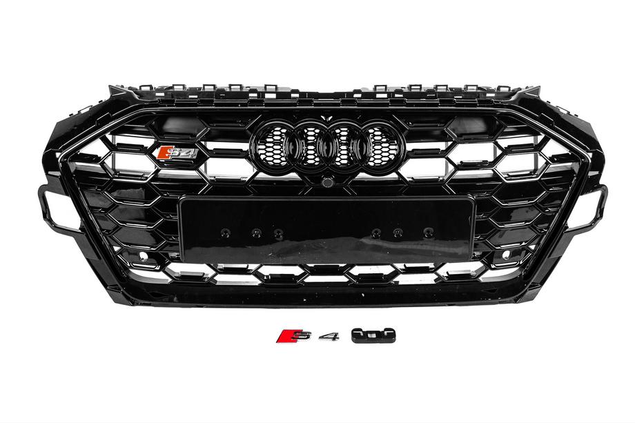 Audi A4 B9 2015-2024 Grill przedni S-style (2019-2024, czarny) Image