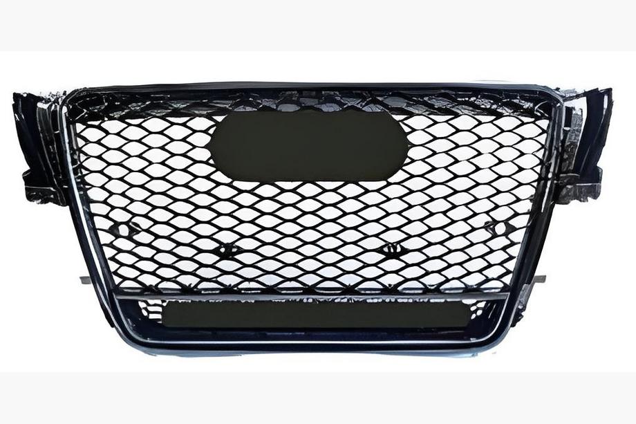 Audi A5 2007-2015 Przedni Grill RS-Style z Napisem Quattro (2007-2011, czarny) Image