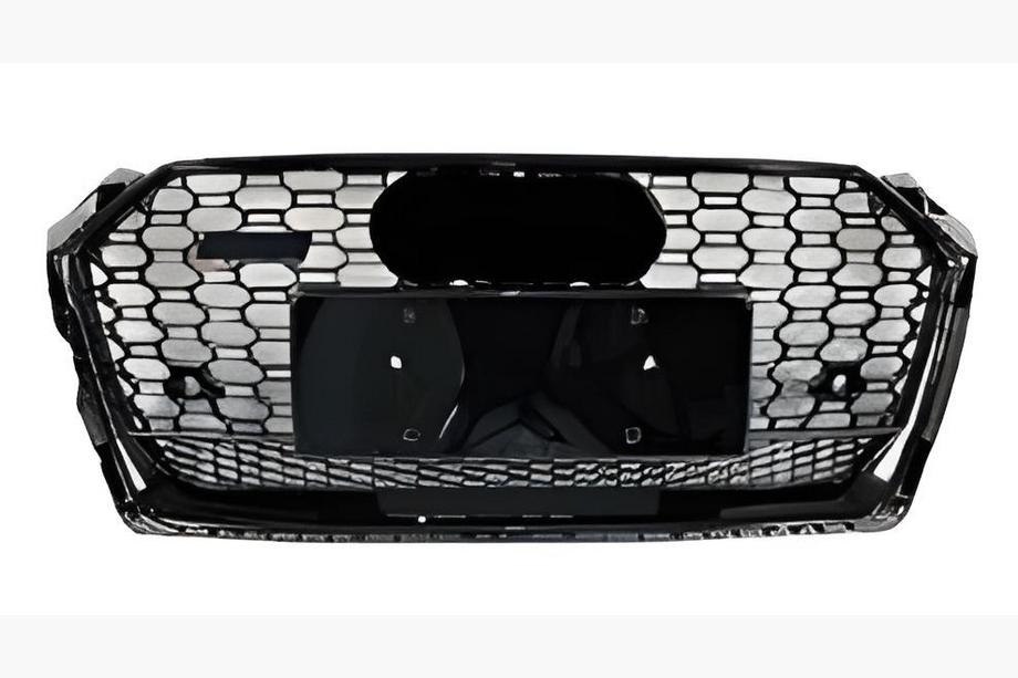 Audi A5 2016-2025 Przedni grill RS-Style z napisem Quattro (2016-2019, czarny) Image
