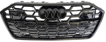 Audi A6 C8 2018–2025 Przedni Grill RS-Style (2024+, Czarny) zdjęcia 1