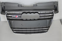 Audi TT 2006-2014 Atrapa przednia S-Style (2008-2014, czarna z chromem) zdjęcia 1