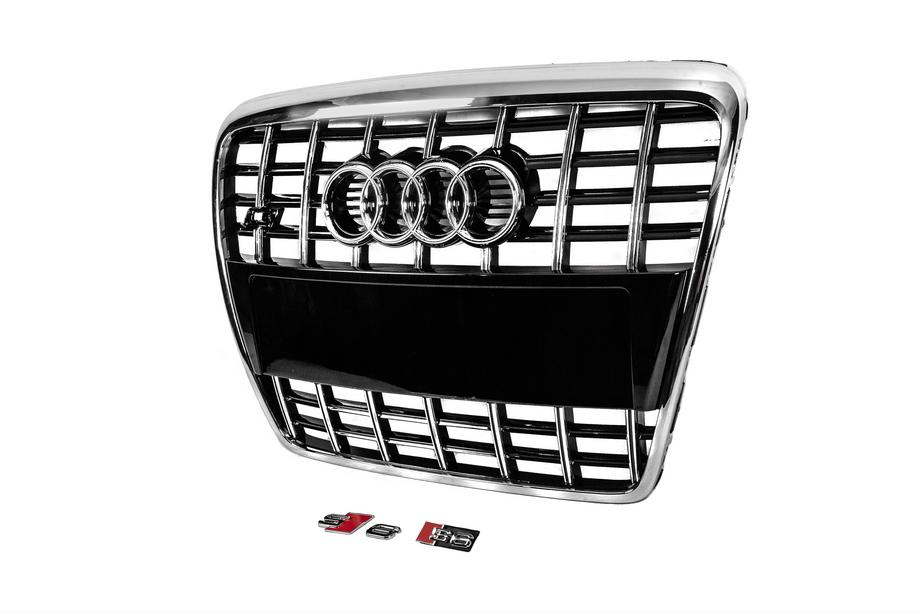 Audi A6 C6 2004-2011 Atrapa chłodnicy S-Style (czarna z chromem) Zdjęcia 2