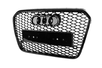 Audi A6 C7 2011-2017 Czarna przednia atrapa chłodnicy RS-style (2011-2014) zdjęcia 6