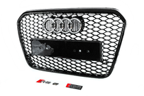 Audi A6 C7 2011-2017 Czarna przednia atrapa chłodnicy RS-style (2011-2014) zdjęcia 3