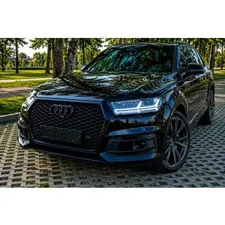 Przedni grill w stylu RSQ7 (2015-2019, czarny) Audi Q7 2015–2026 zdjęcia 4