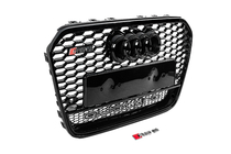 Audi A6 C7 2011-2017 Przedni grill RS-style czarny z napisem Quattro (2011-2014) zdjęcia 3