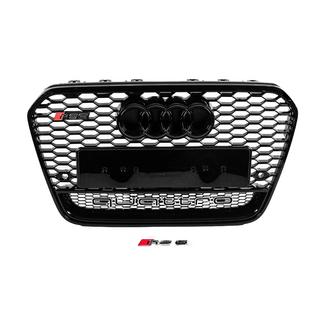 Przedni grill RS-style czarny z napisem Quattro (2011-2014) zdjęcia 1