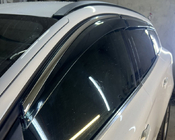 Volvo XC60 2009-2017 Deflektory szyb z chromowaną listwą Niken Luxury (6 szt.) zdjęcia 5