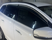 Volvo XC60 2009-2017 Deflektory szyb z chromowaną listwą Niken Luxury (6 szt.) zdjęcia 1