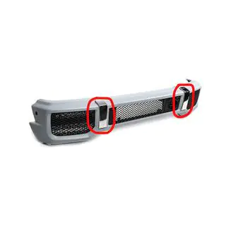 Wstawki ze stali nierdzewnej do zderzaka (2 szt, AMG) Mercedes G сlass W463 1990-2018 zdjęcia 1