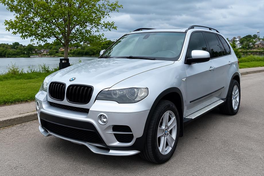 BMW X5 E70 2007-2013 Nakładka na przedni zderzak (2010-2013, do lakierowania) Image