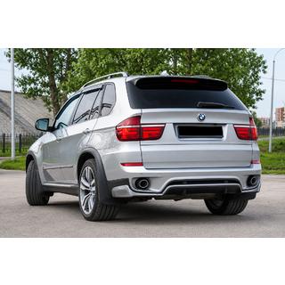 Nakładka na tylny zderzak (2010-2013, do lakierowania) BMW X5 E70 2007-2013 zdjęcia 1