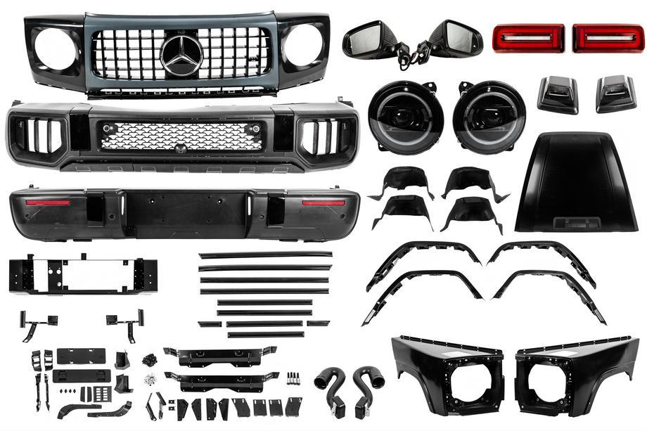 Mercedes G class W463 1990-2018 Zestaw body kit facelift do W465 2025 G63 Image