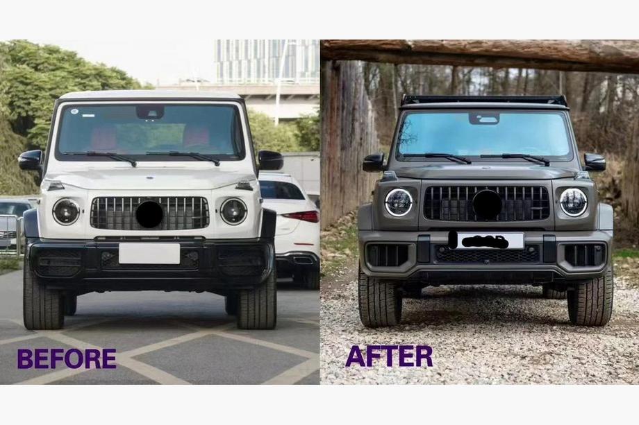 Mercedes G class W463 2018-2024 Zestaw body kit facelift do W465 2025 G63 Zdjęcia 2