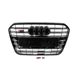 Przedni czarny grill z czarną ramką S-Style (2011-2014) Audi A6 C7 2011-2017 zdjęcia 1